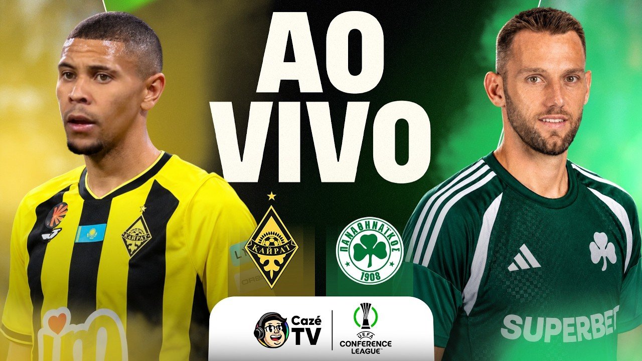 AO VIVO: KAIRAT X PANATHINAIKOS | CONFERENCE LEAGUE 26/27 | 2ª RODADA