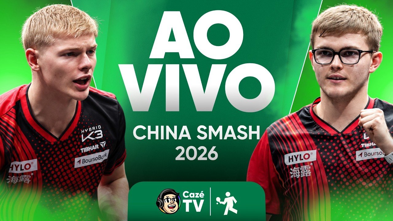 AO VIVO: TÊNIS DE MESA | FINAIS DAS DUPLAS MASCULINA E FEMININA DO CHINA SMASH 2026
