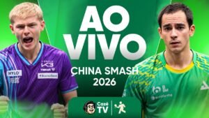 AO VIVO: TÊNIS DE MESA | HUGO CALDERANO X FELIX LEBRUM NO CHINA SMASH 2026 | QUARTAS DE FINAL