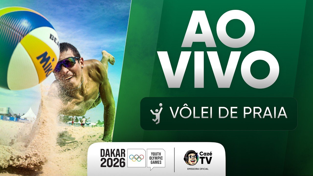 AO VIVO: VÔLEI DE PRAIA | JOGOS OLÍMPICOS DA JUVENTUDE DAKAR 2026 | 1º DIA