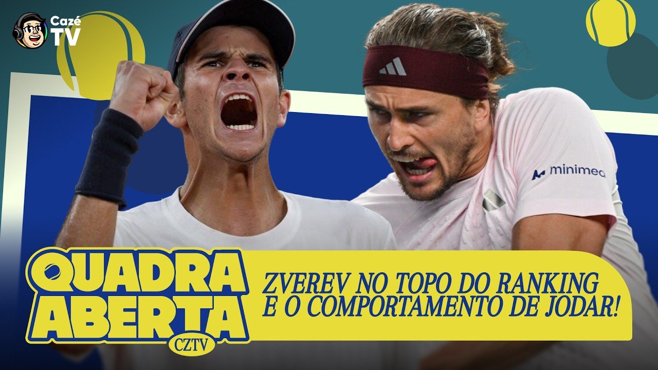 AO VIVO: ZVEREV NO TOPO DO RANKING E JODAR DÁ O QUE FALAR! | QUADRA ABERTA