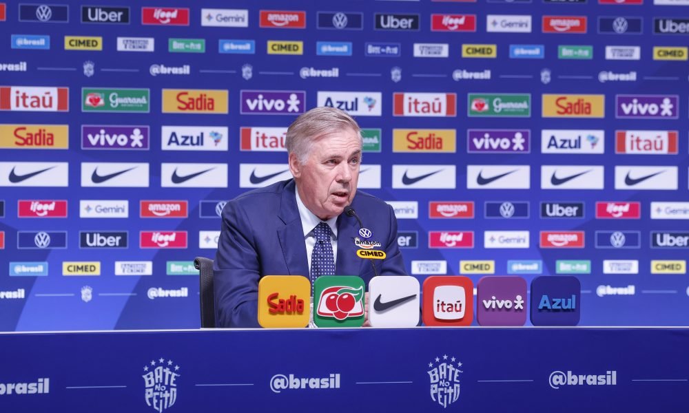 Ancelotti afasta pressão sobre jovens antes de Brasil x Índia: 'Não é um teste'