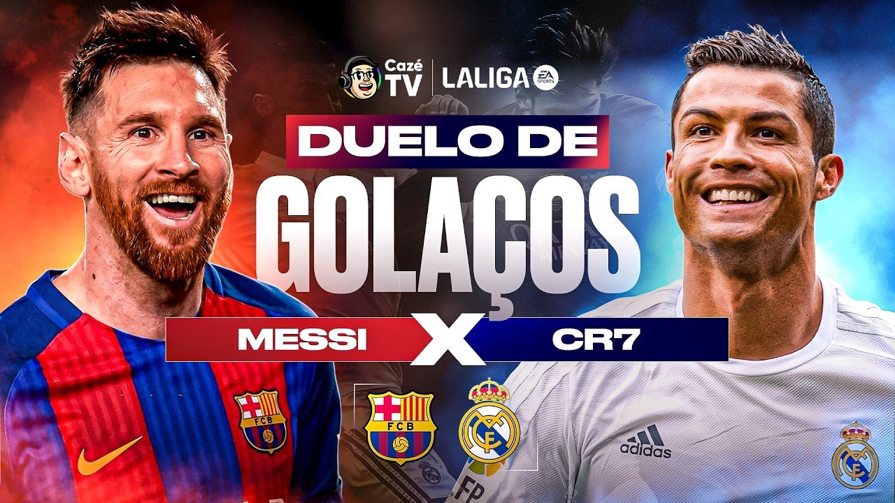 DUELO DE GOLAÇOS: MESSI X CRISTIANO RONALDO! QUEM FEZ OS GOLS MAIS ABSURDO DA LALIGA?