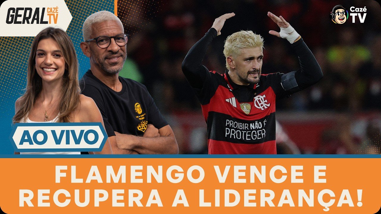 FLAMENGO VENCE O GALO COM GOL NO FIM E VOLTA À LIDERANÇA DO BRASILEIRÃO | GERAL CAZÉTV