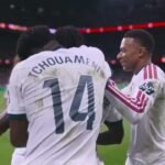 GOL DO REAL MADRID NO SEVILLA! DIOMANDE MARCA NO ÂNGULO DE FORA DA ÁREA COM PASSE DE TCHOUAMÉNI!