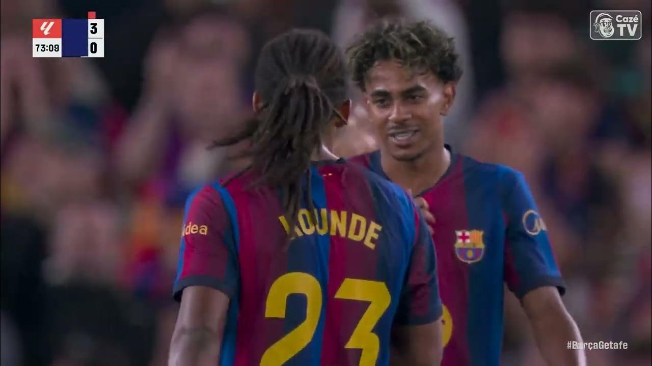 GOOOL DO BARCELONA! KOUNDE FAZ O TERCEIRO CONTRA O GETAFE!