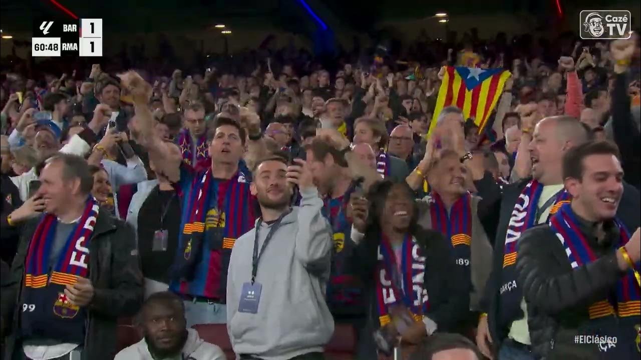 GOOOOL DO BARCELONA! RAPHINHA MARCA E EMPATA O JOGO CONTRA O REAL MADRID NA LALIGA