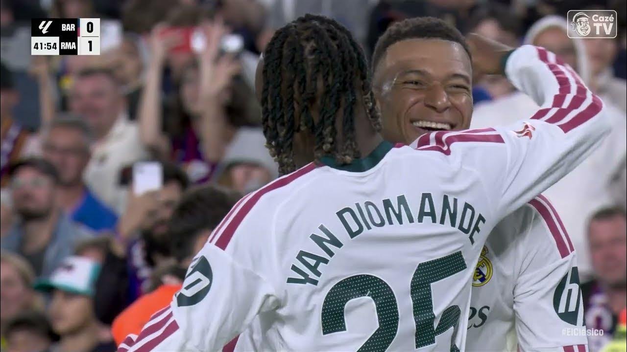 GOOOOL DO REAL MADRID! MBAPPÉ MARCA O PRIMEIRO CONTRA O BARCELONA NA LALIGA