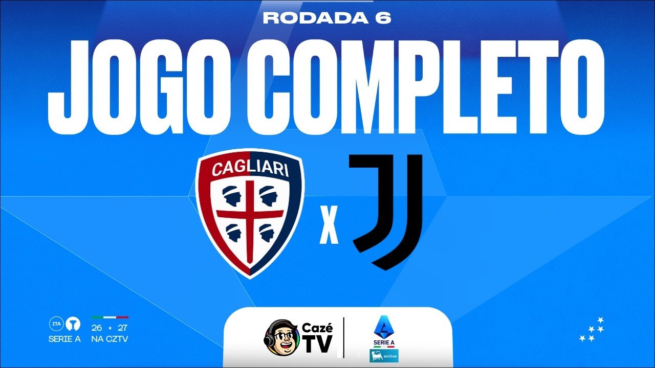 JOGO COMPLETO: CAGLIARI X JUVENTUS | SÉRIE A ITALIANA 26/27 | 6ª RODADA