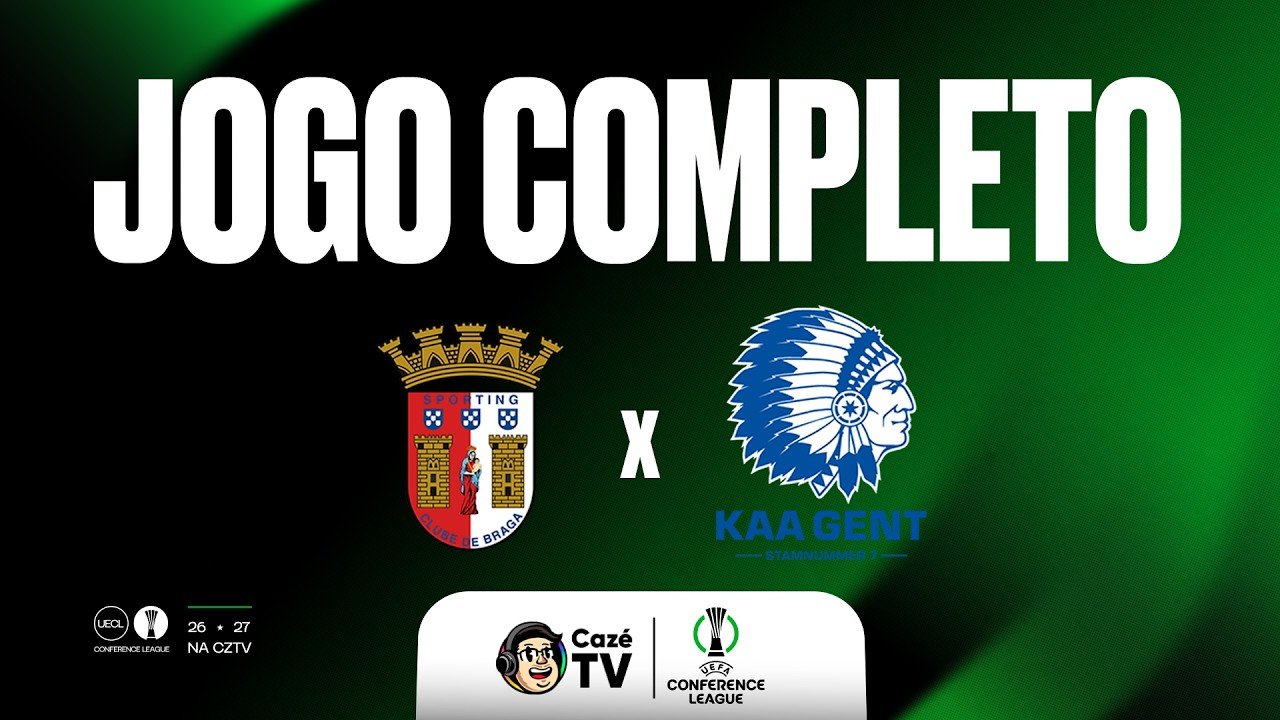 JOGO COMPLETO (SOM AMBIENTE): BRAGA X GENT | CONFERENCE LEAGUE 26/27 | 2ª RODADA