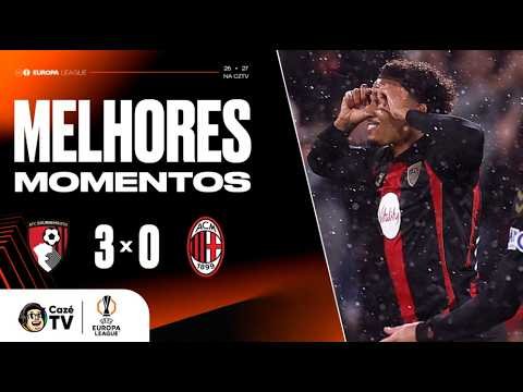 MELHORES MOMENTOS: BOURNEMOUTH 3 X 0 MILAN | EUROPA LEAGUE 26/27 | 3ª RODADA