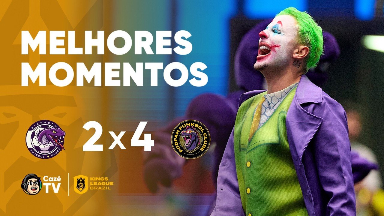 MELHORES MOMENTOS: DIBRADOS FC 2 X 4 PODPAH FUNKBOL CLUBE | KINGS LEAGUE BRAZIL | 2ª RODADA