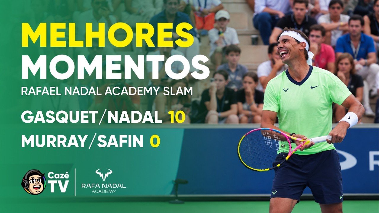 MELHORES MOMENTOS: GASQUET/NADAL X MURRAY/SAFIN | RAFA NADAL ACADEMY SLAM | JOGO 4