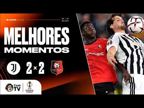 MELHORES MOMENTOS: JUVENTUS 2 X 2 RENNES | EUROPA LEAGUE 26/27 | 3ª RODADA