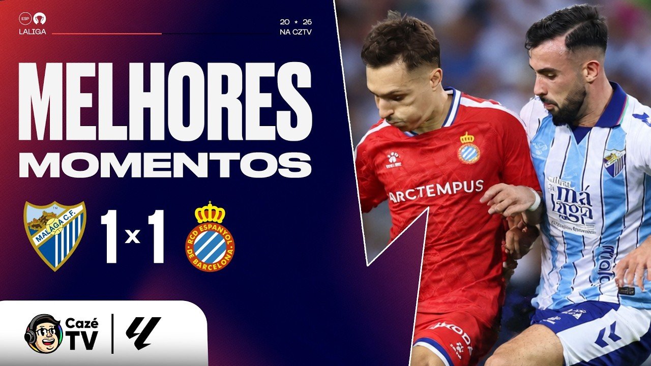 MELHORES MOMENTOS: MÁLAGA 1 X 1 ESPANYOL | LALIGA 26/27 | 8ª RODADA