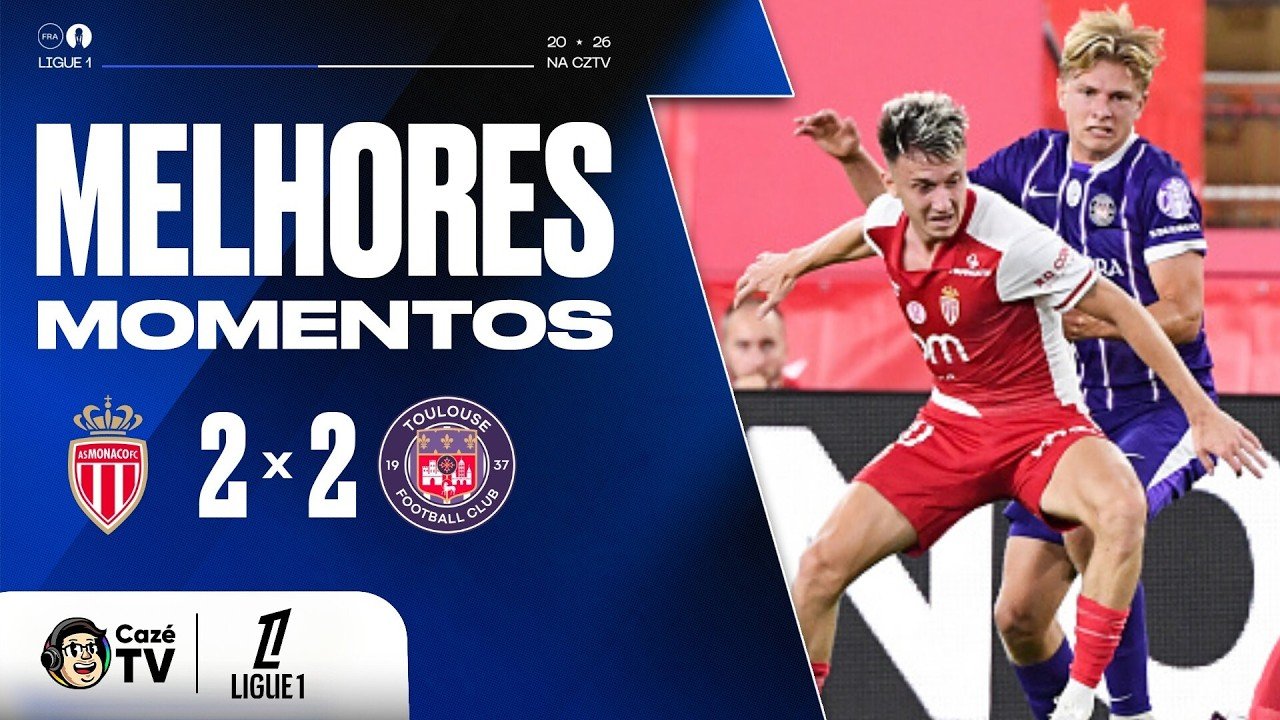 MELHORES MOMENTOS: MÔNACO 2 X 2 TOULOUSE | LIGUE 1 26/27 | 6ª RODADA