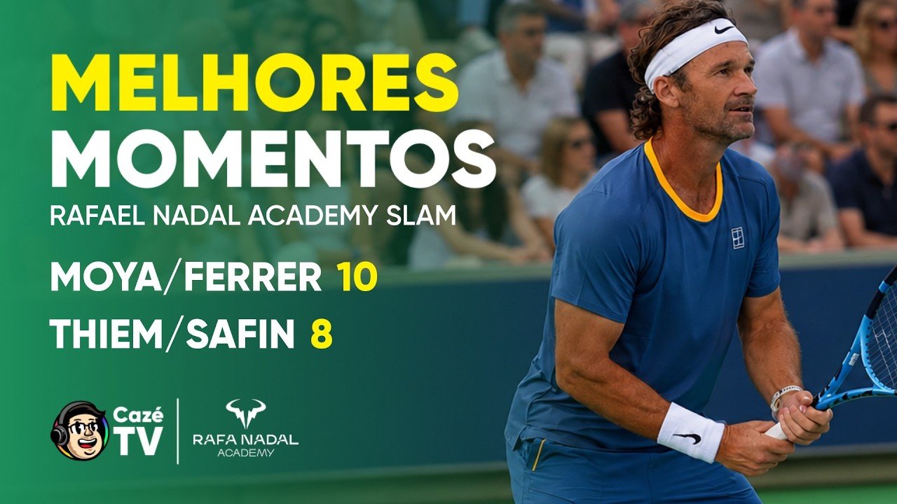 MELHORES MOMENTOS: MOYA/FERRER X THIEM/SAFIN | RAFA NADAL ACADEMY SLAM | JOGO 5