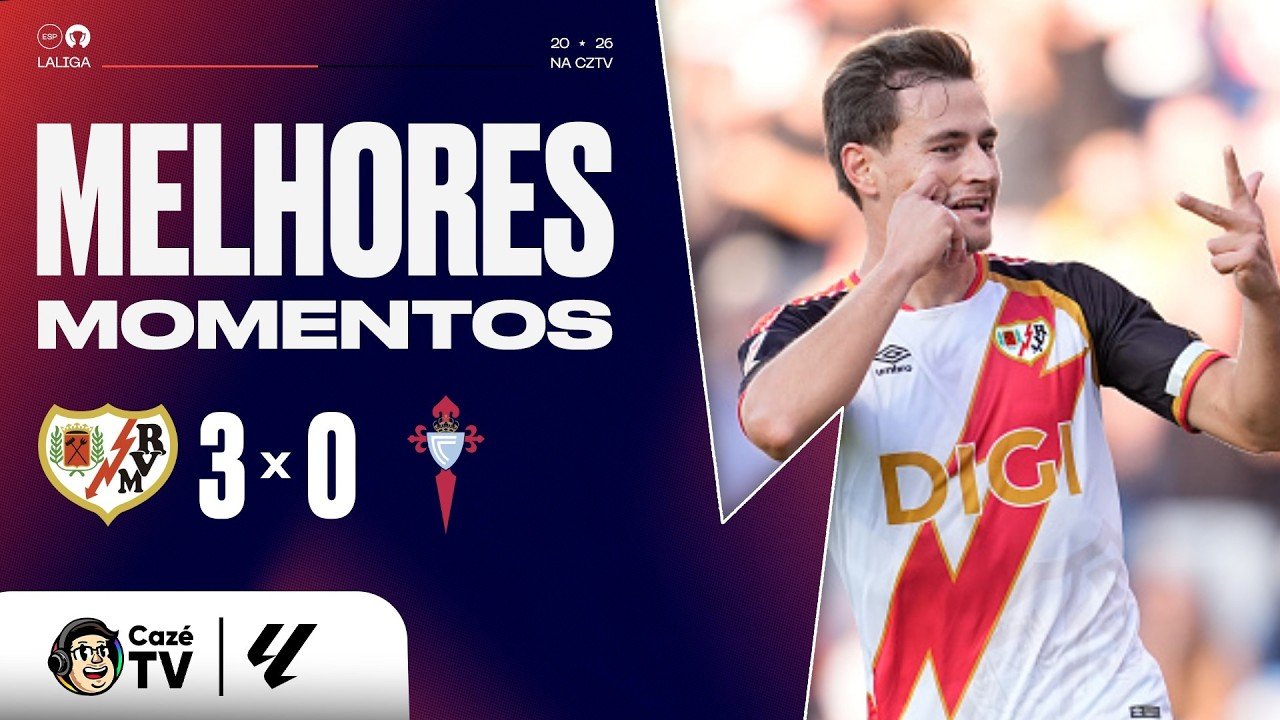 MELHORES MOMENTOS: RAYO VALLECANO 3 X 0 CELTA | LALIGA 26/27 | 11ª RODADA