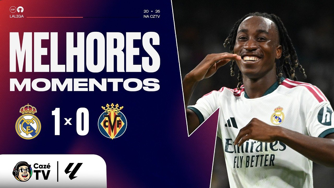 MELHORES MOMENTOS: REAL MADRID 1 X 0 VILLARREAL | LALIGA 26/27 | 8ª RODADA
