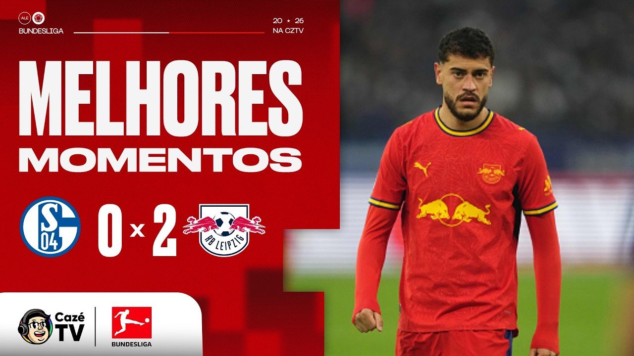 MELHORES MOMENTOS: SCHALKE 04 0 X 2 RB LEIPZIG | BUNDESLIGA 26/27 | 8ª RODADA