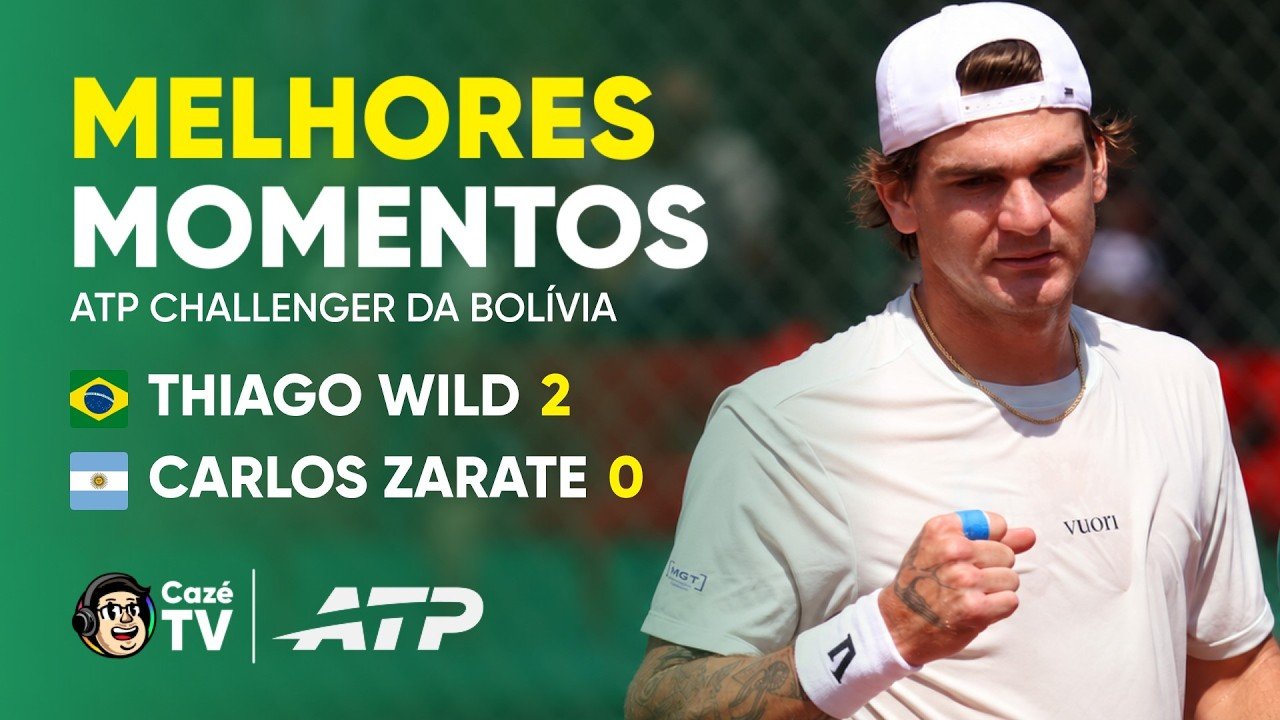 MELHORES MOMENTOS: THIAGO WILD 2 X 0 CARLOS ZARATE | ATP CHALLENGER DA BOLÍVIA | OITAVAS DE FINAL