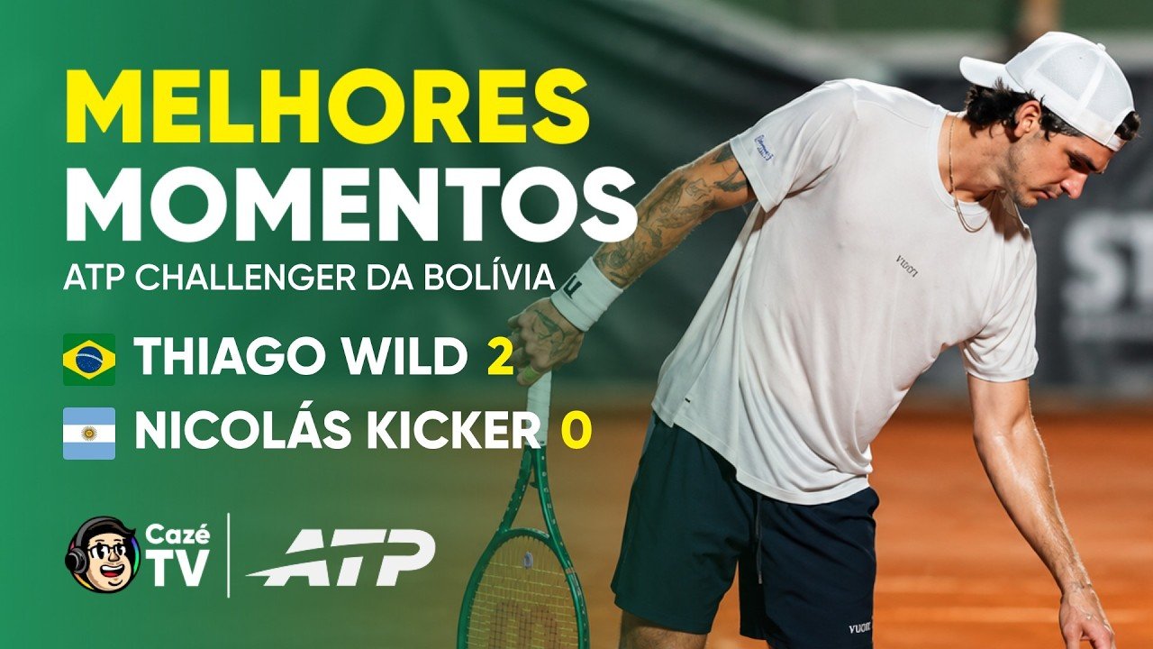 MELHORES MOMENTOS: THIAGO WILD 2 X 0 NICOLÁS KICKER | ATP CHALLENGER DA BOLÍVIA | QUARTAS DE FINAL