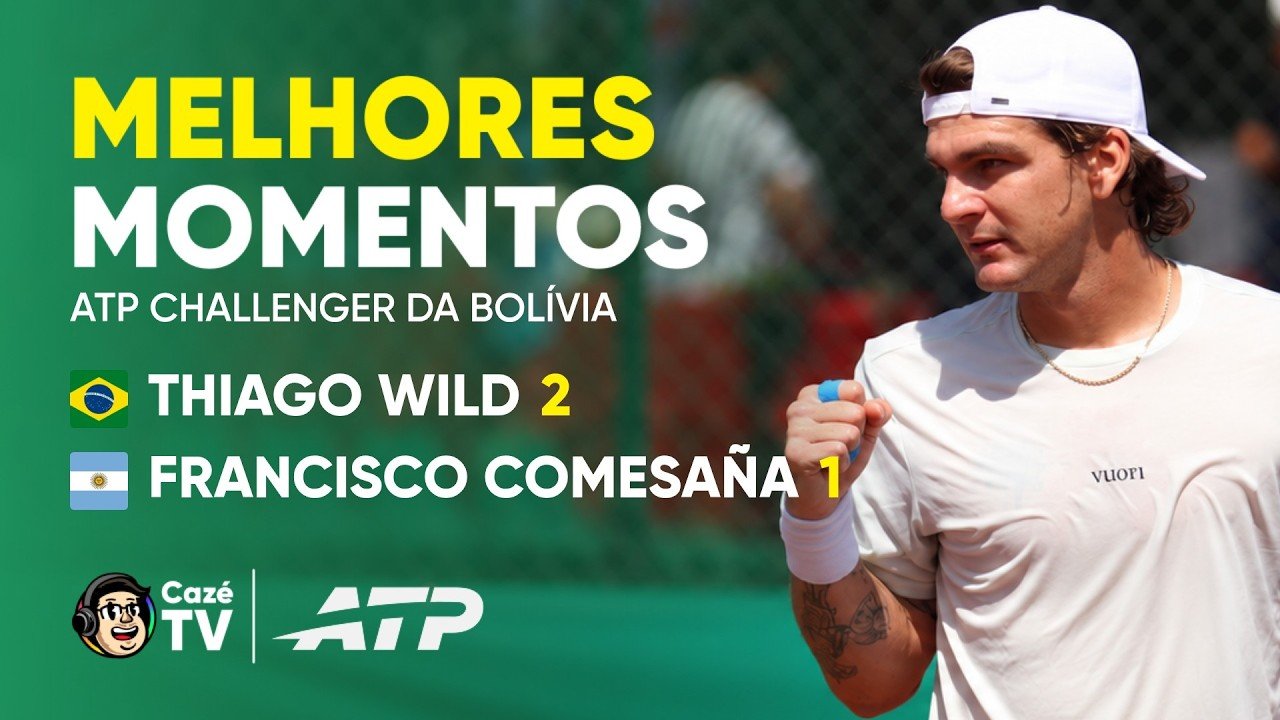 MELHORES MOMENTOS: THIAGO WILD 2 X 1 FRANCISCO COMESAÑA | ATP CHALLENGER DA BOLÍVIA | SEMIFINAL