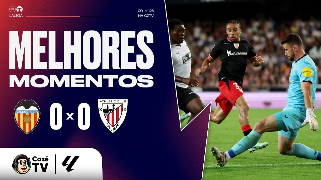 MELHORES MOMENTOS: VALENCIA 0 x 0 ATHLETIC CLUB BILBAO | LALIGA 26/27 | 9ª RODADA