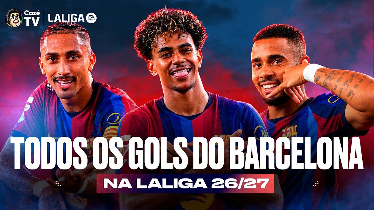 O BARCELONA TÁ DOMINANDO! TODOS OS GOLS DO BARÇA NA LALIGA 26/27 ATÉ AGORA