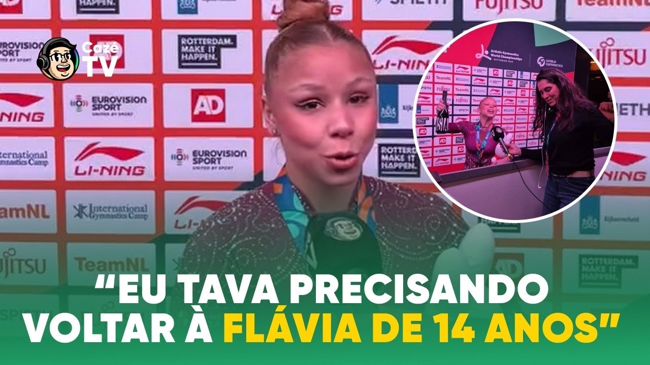 O DIA DELA CHEGOU! FLÁVIA SARAIVA SE EMOCIONA COM BRONZE NA TRAVE NO MUNDIAL!