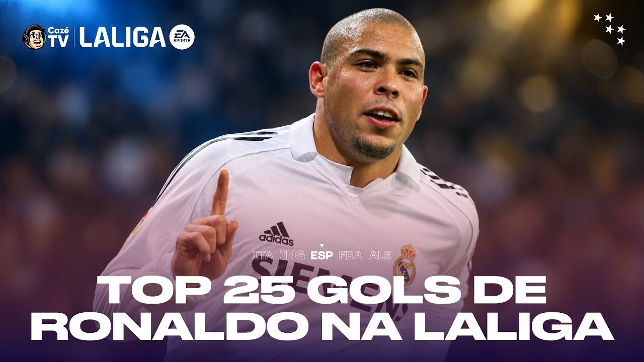 OS GOLAÇOS DE RONALDO FENÔMENO PELO REAL MADRID NA LALIGA