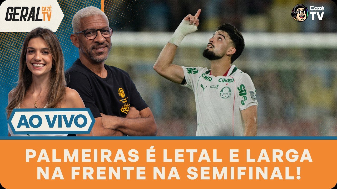 PALMEIRAS VENCE O FLUMINENSE E LARGA NA FRENTE NA SEMIFINAL DA LIBERTADORES | GERAL CAZÉTV