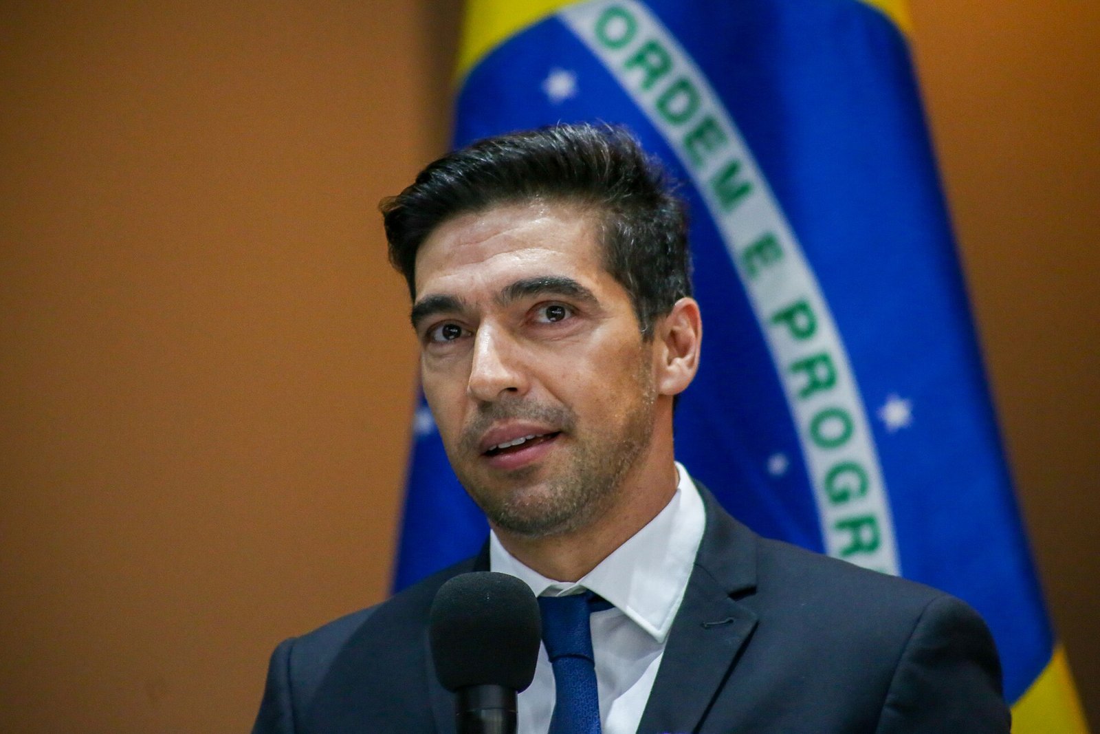 O treinador Abel Ferreira