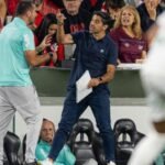 Abel Ferreira, técnico do Palmeiras, durante partida contra o Athletico, pelo Brasileirão