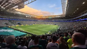 Arena do Palmeiras, em São Paulo, durante partida do Campeonato Brasileiro de 2025