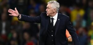 Carlo Ancelotti, da seleção brasileira, em amistoso contra a Austrália
