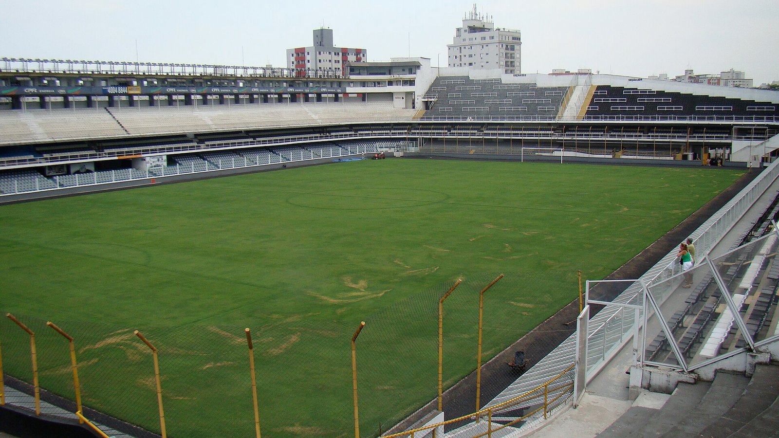 Estádio Urbano Caldeira (Vila Belmiro) - vista interna