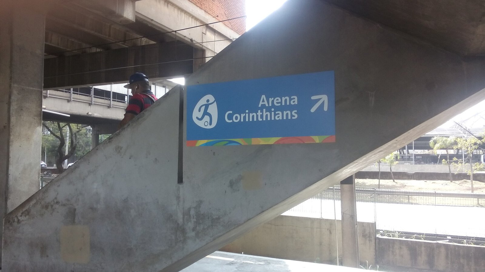 Estação Pinheiros • placa para Arena Corinthians • Jogos Olímpicos 2016 • 1