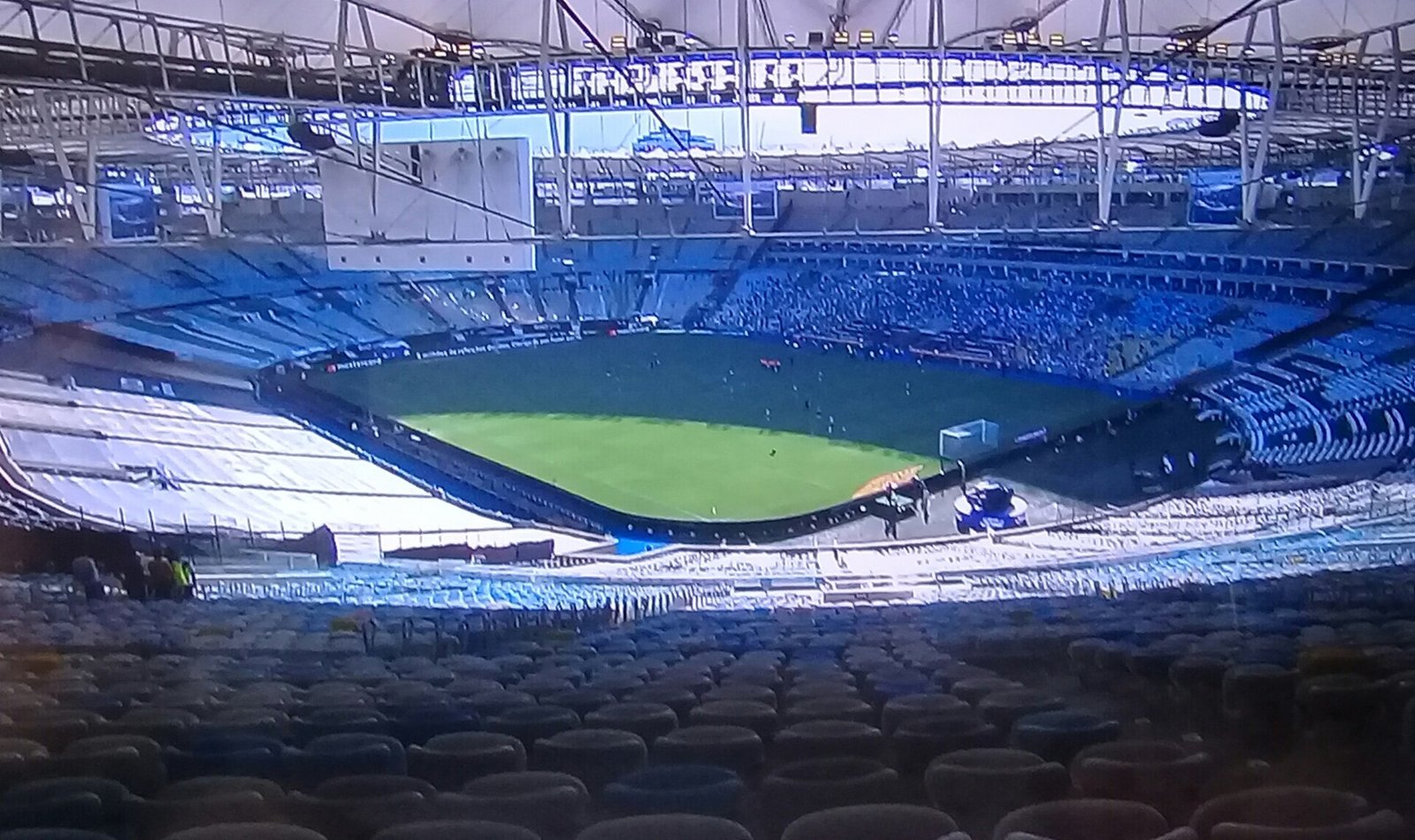 Estádio do Maracanã, no Rio de Janeiro, em dia de jogo