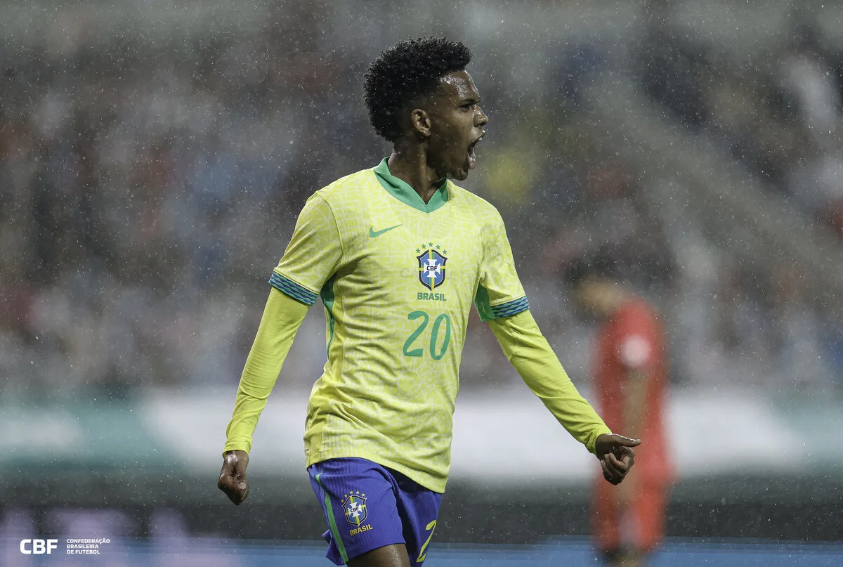 Sem Raphinha, Estêvão deve voltar a ser titular do Brasil