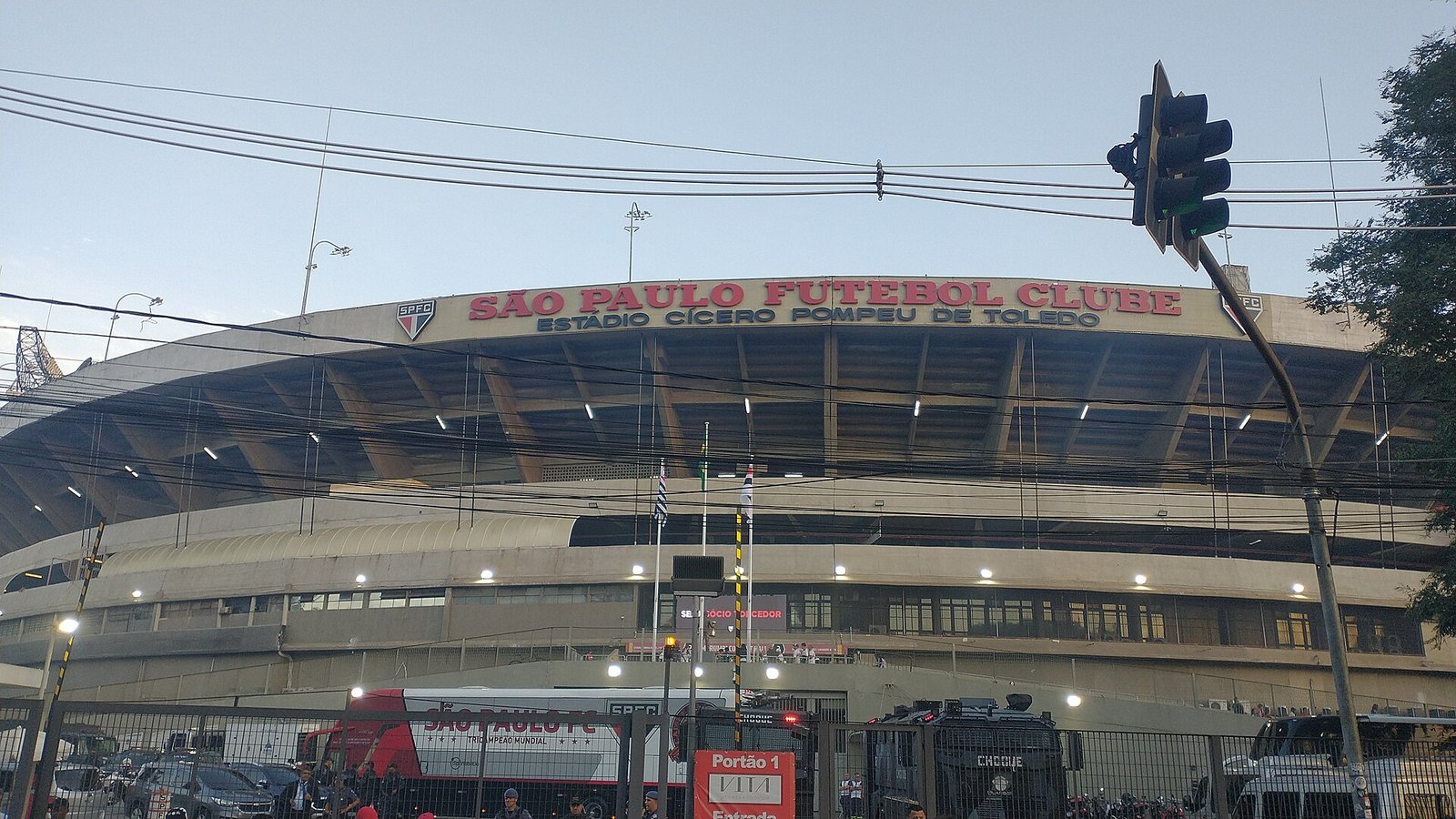 Fachada do Estádio do Morumbi em 2023