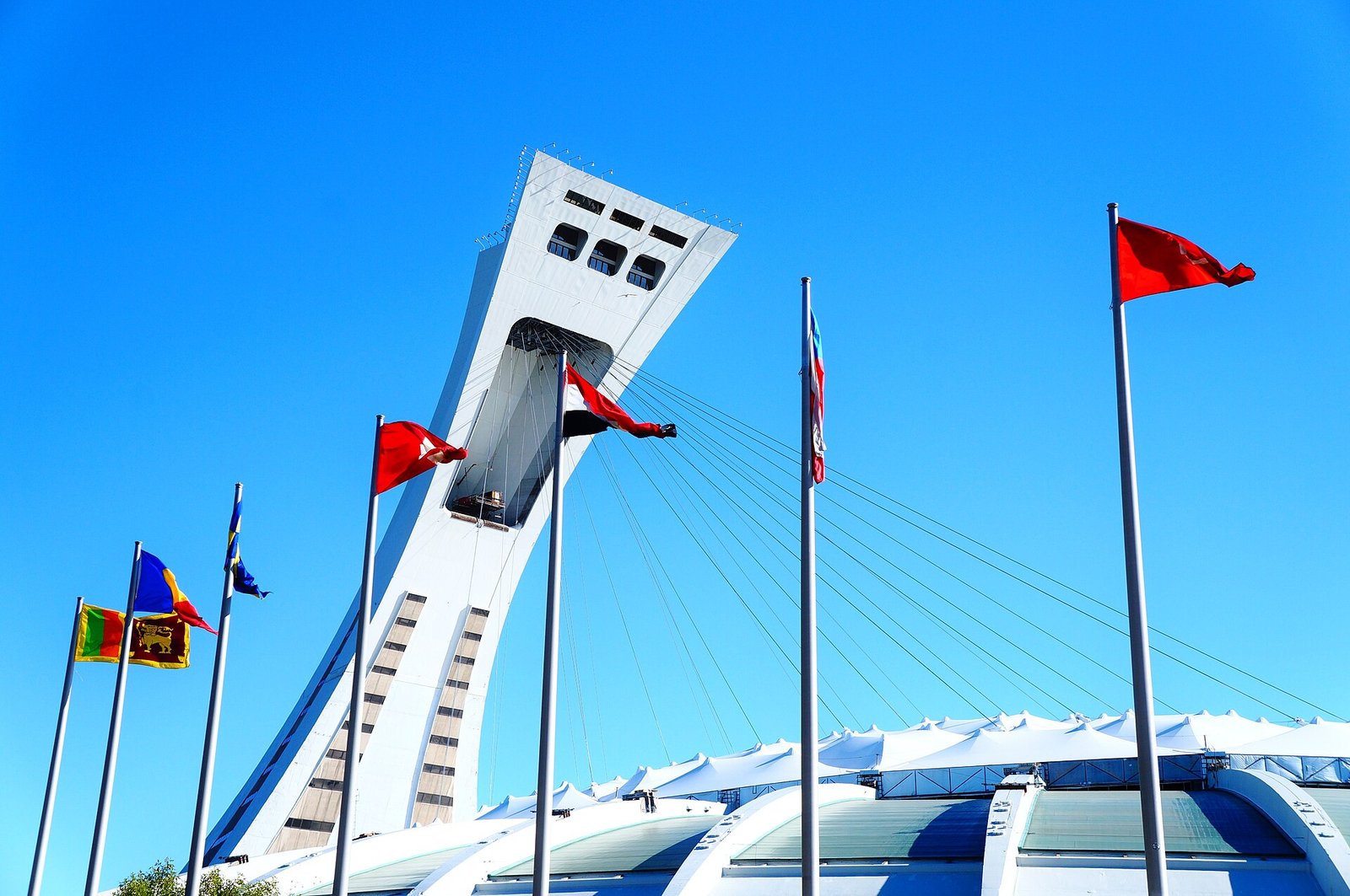 Flags around Olympic Stadium - panoramio