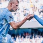 Haaland foi o autor do gol da vitória do Manchester City contra o Coventry pela Premier League