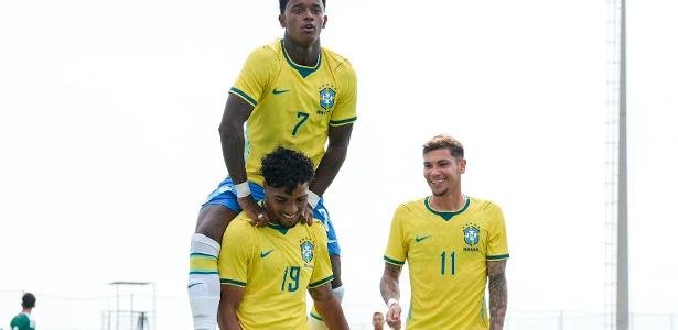 Seleção sub-20 fez 4 a 0 no México com gols no segundo tempo