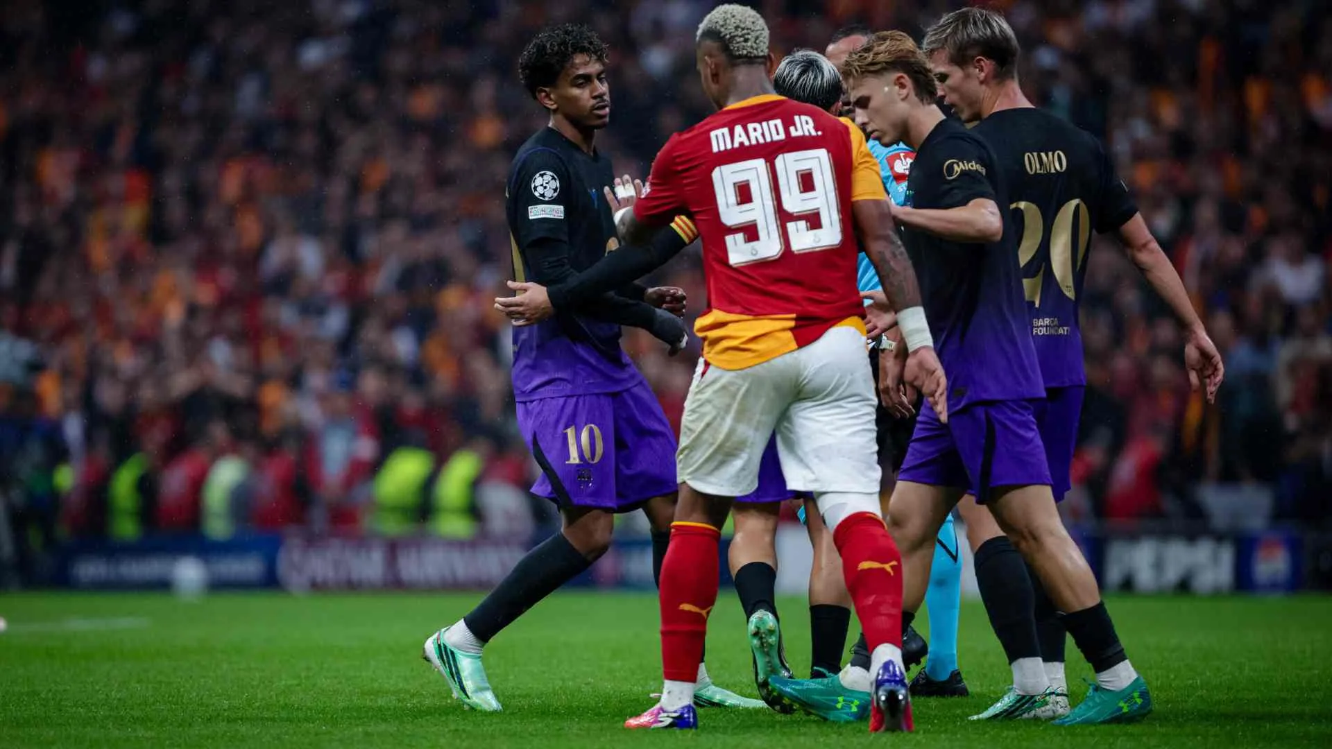 Lamine Yamal provoca Lemina após goleada sobre o Galatasaray