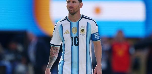 Lionel Messi durante a final da Copa do Mundo de 2026 entre Argentina e Espanha19 de julho de 2026 IMAGN IMAGES via Reuters/Vincent Carchietta