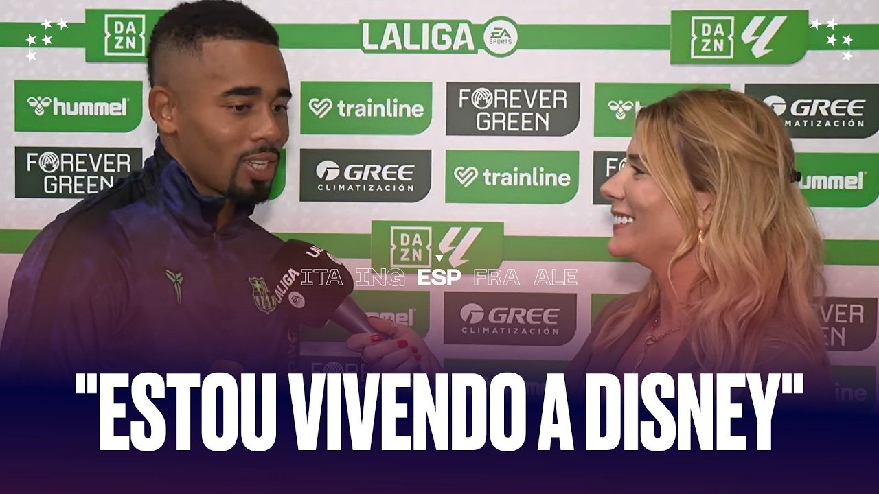 "ESTOU VIVENDO A DISNEY!" GABRIEL JESUS SE ENCANTA COM O BARCELONA!
